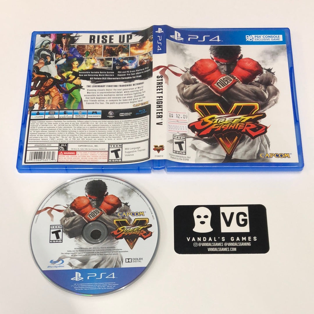Ps4 - Street Fighter V Sony PlayStation 4 W/ Case #111