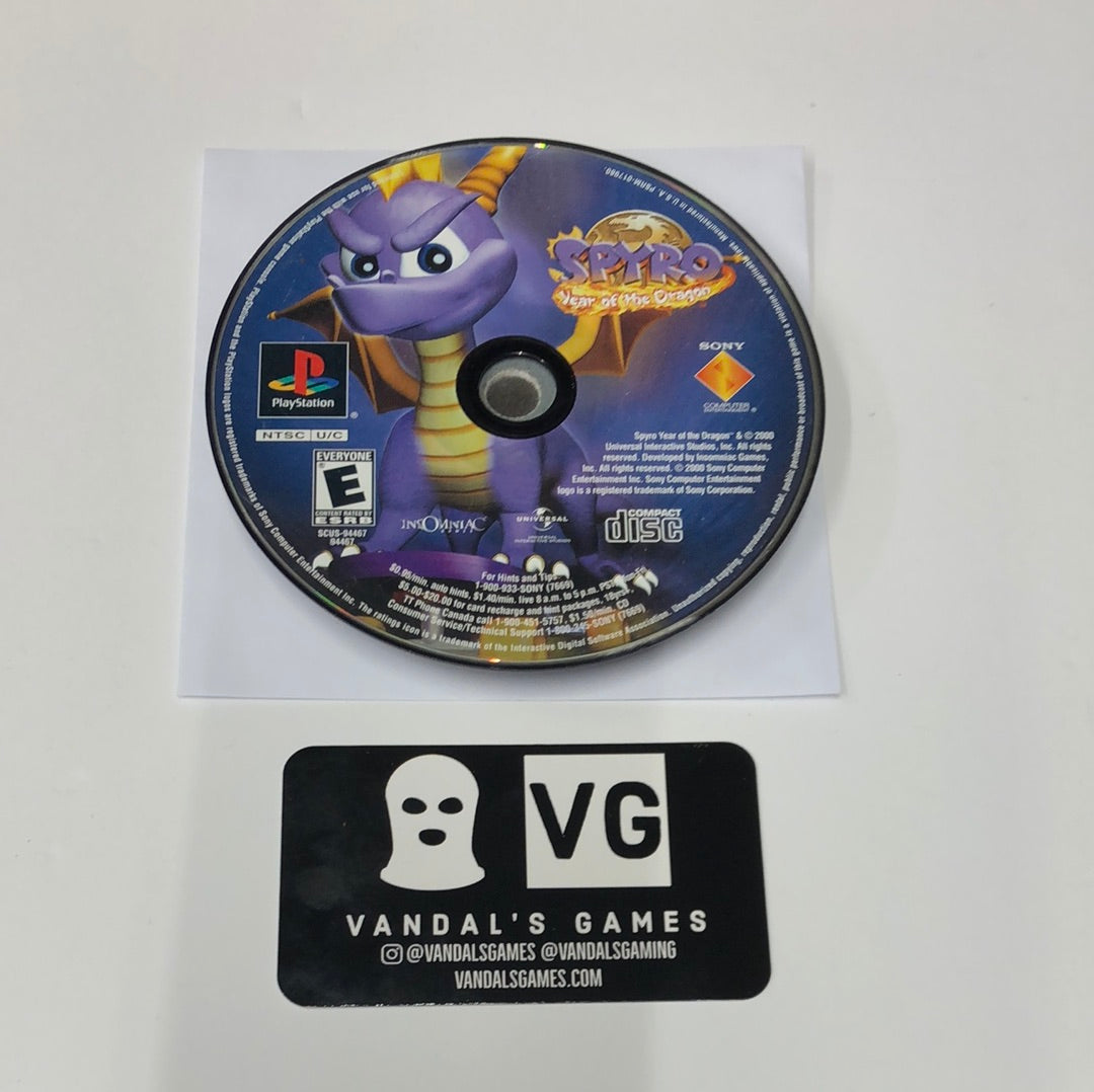 Ps1 - Spyro Year of the Dragon Black Label Sony PlayStation 1 Disc Only #111