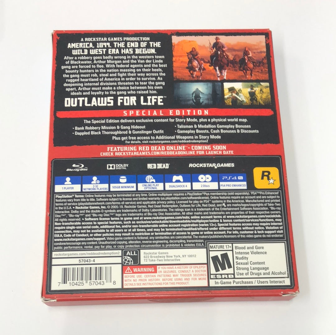 Ps4 - Red Dead Redemption II Special Edition PlayStation 4 Complete NO DLC #1197