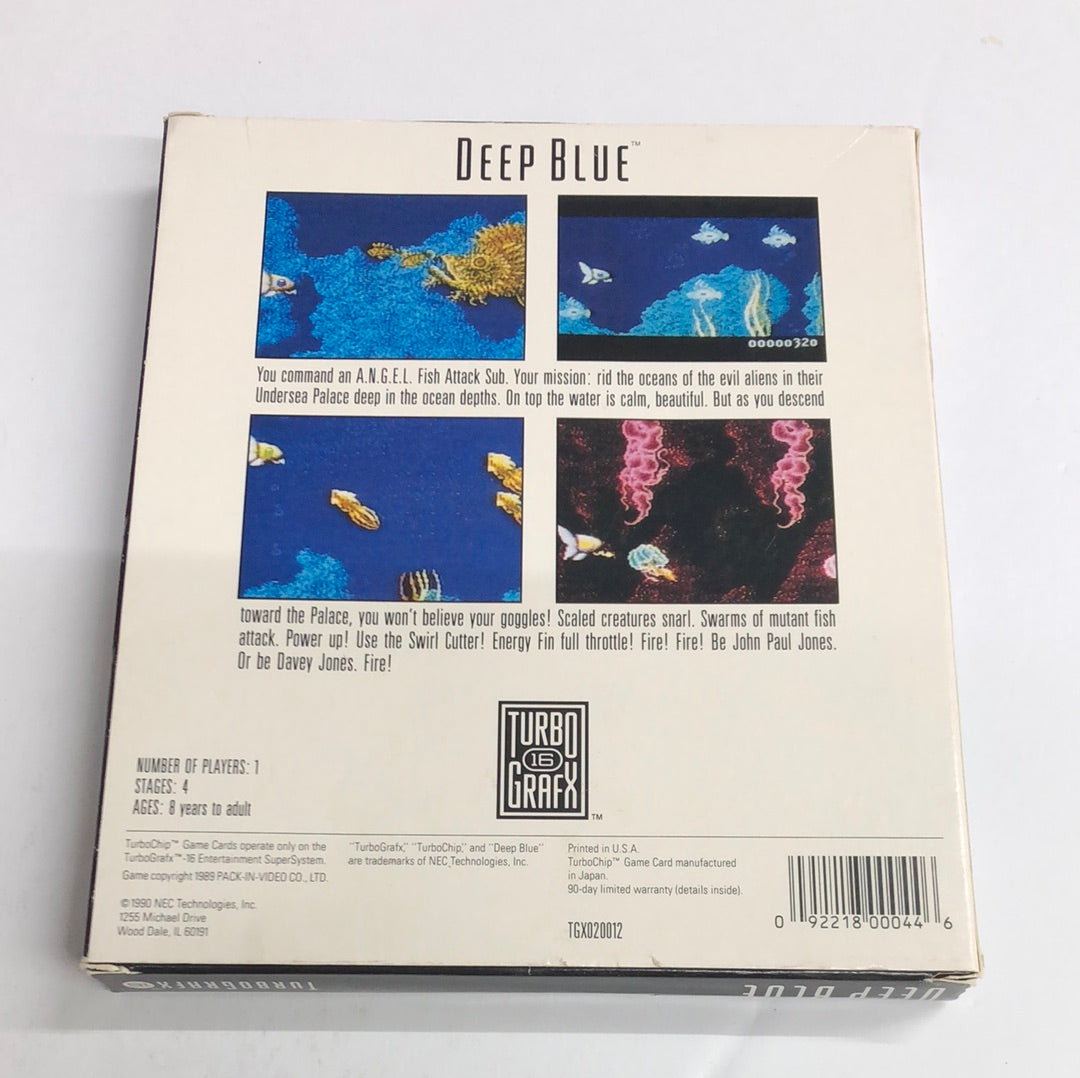 TG16 - Deep Blue TurboGrafx 16 Complete in Box #887