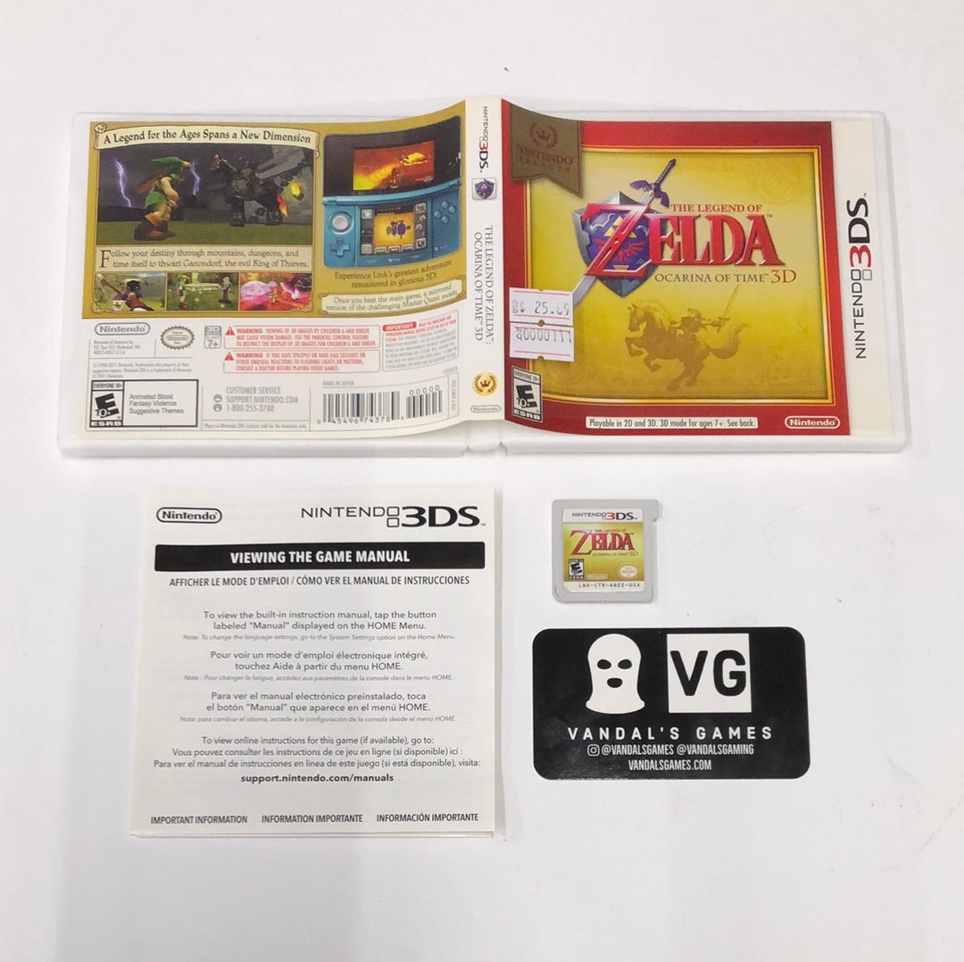 3ds - The Legend of Zelda Ocarina of Time 3d Nintendo Selects Complete #111