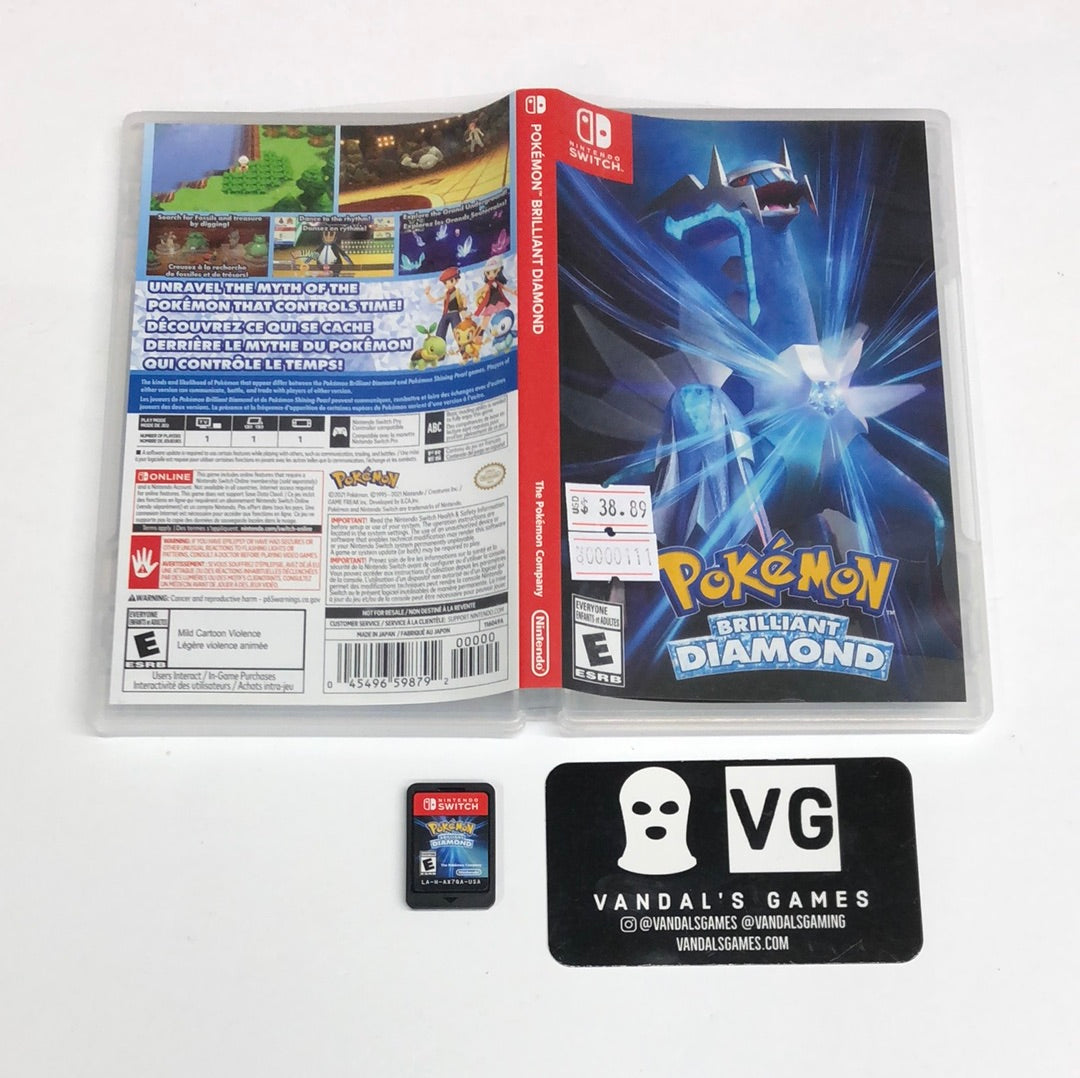 Switch - Pokemon Brilliant Diamond Nintendo Switch W/ Case #111