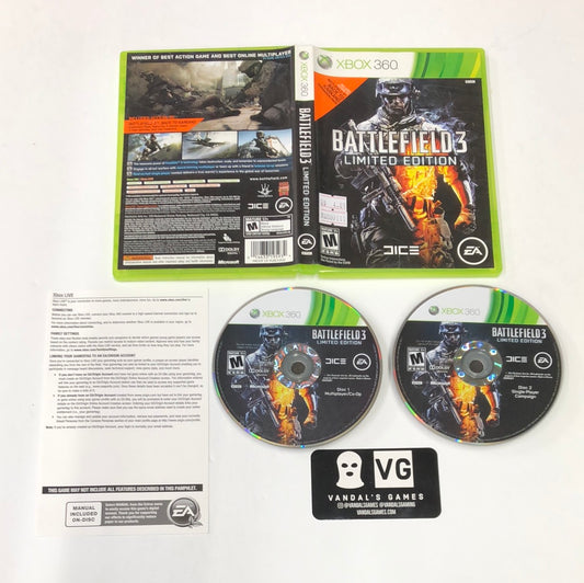 Xbox 360 - Battlefield 3 Limited Edition Microsoft Xbox 360 Complete #111