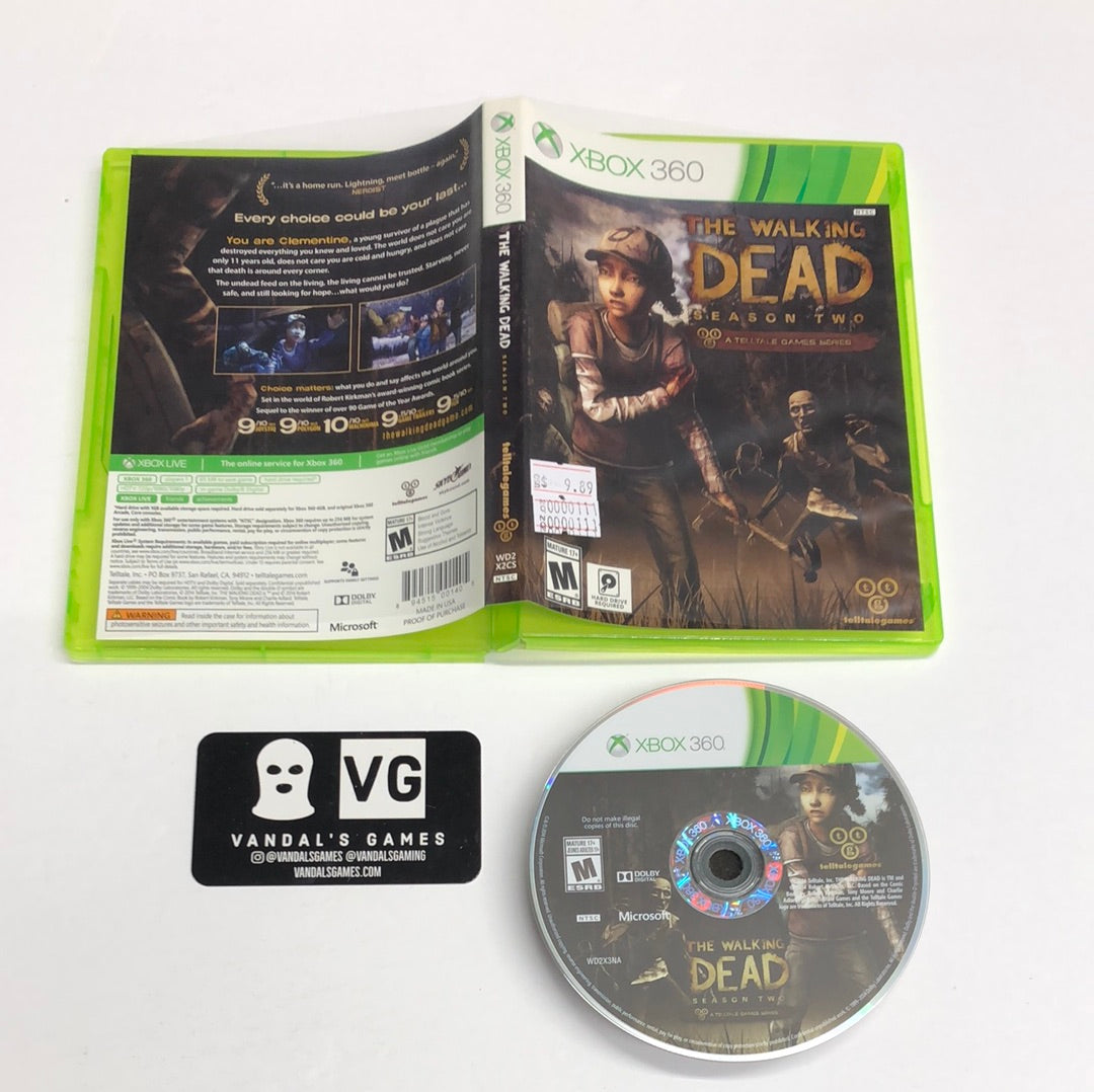 Xbox 360 - The Walking Dead Season Two Microsoft Xbox 360 W/ Case #111
