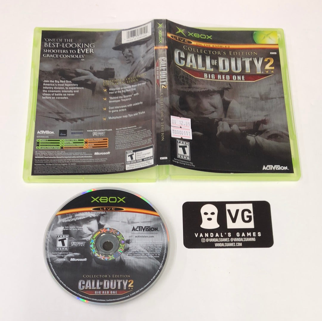 Xbox - Call of Duty 2 Big Red One Collector's Edition Microsoft Xbox W/ Case #111