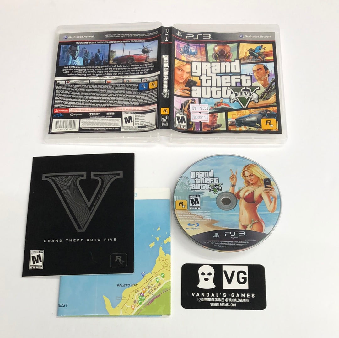 Ps3 - Grand Theft Auto V W/ Poster Sony PlayStation 3 Complete #111