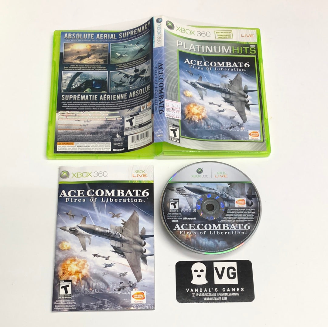 Xbox 360 - Ace Combat 6 Fires of Liberation Platinum Hits Microsoft Complete #111