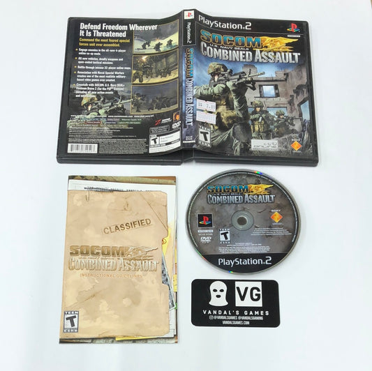 Ps2 - Socom US Navy Seals Combined Assault Sony PlayStation 2 Complete #111