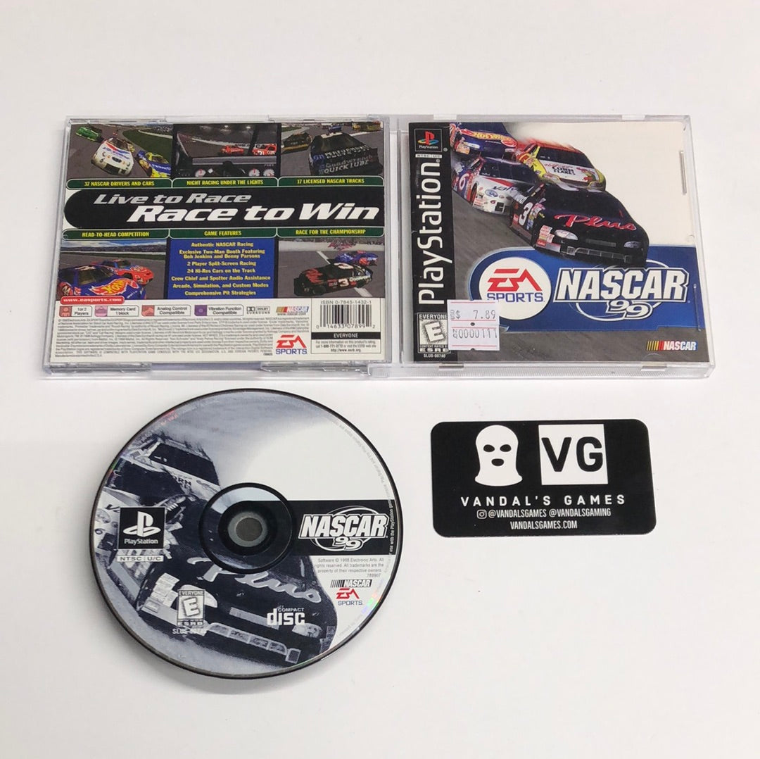 Ps1 - Nascar 99 W/ New Case Sony PlayStation 1 Complete #111