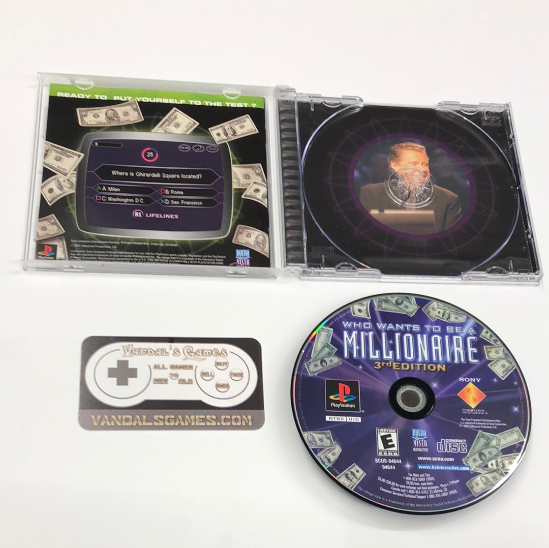 PS1 - Who Wants To Be A Millionare 3rd Edition PlayStation 1 Complete #519