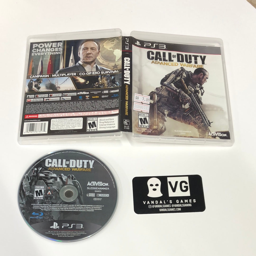 Ps3 - Call of Duty Advance Warfare Sony PlayStation 3 W/ Case #111