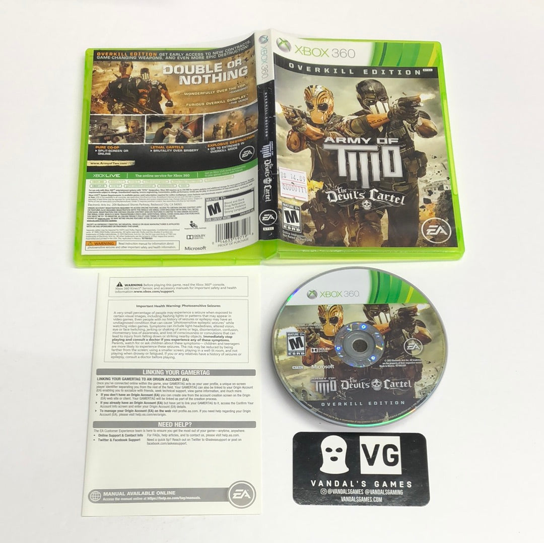 Xbox 360 - Army of Two the Devil's Cartel Overkill Edition No DLC Complete #111