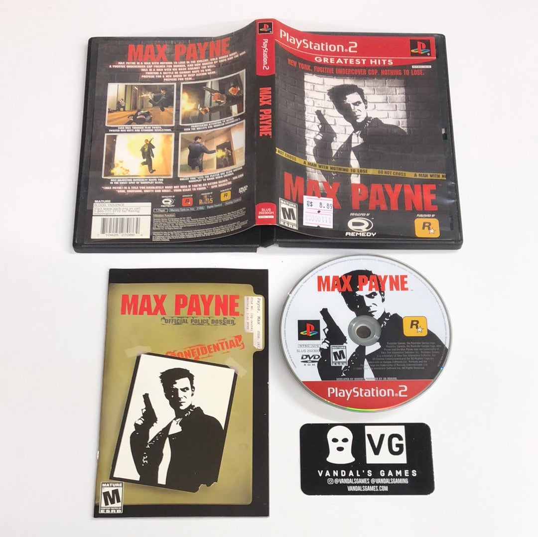 Ps2 - Max Payne Greatest Hits Sony PlayStation 2 Complete #111