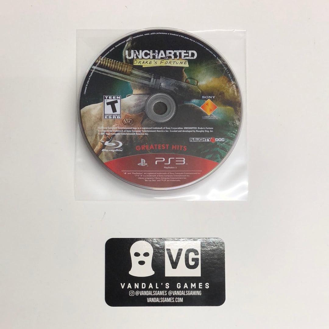 Ps3 - Uncharted Drakes Fortune Greatest Hits Sony PlayStation 3 Disc Only #111