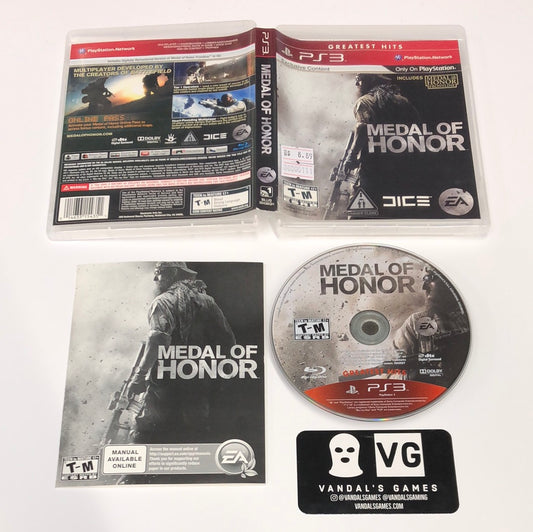 Ps3 - Medal of Honor Greatest Hits Sony PlayStation 3 Complete #111