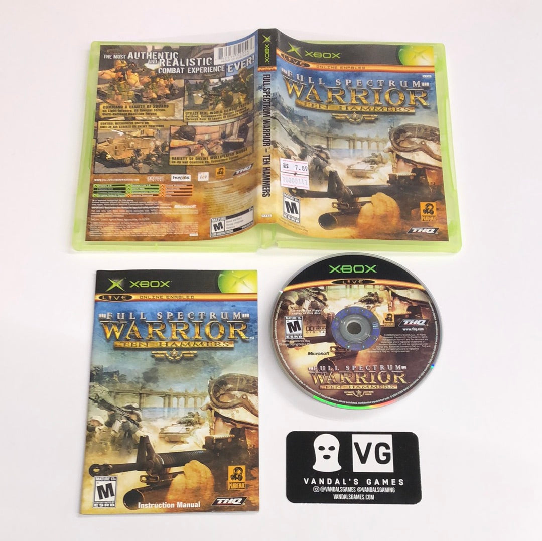 Xbox - Full Spectrum Warrior Ten Hammers Microsoft Xbox Complete #111