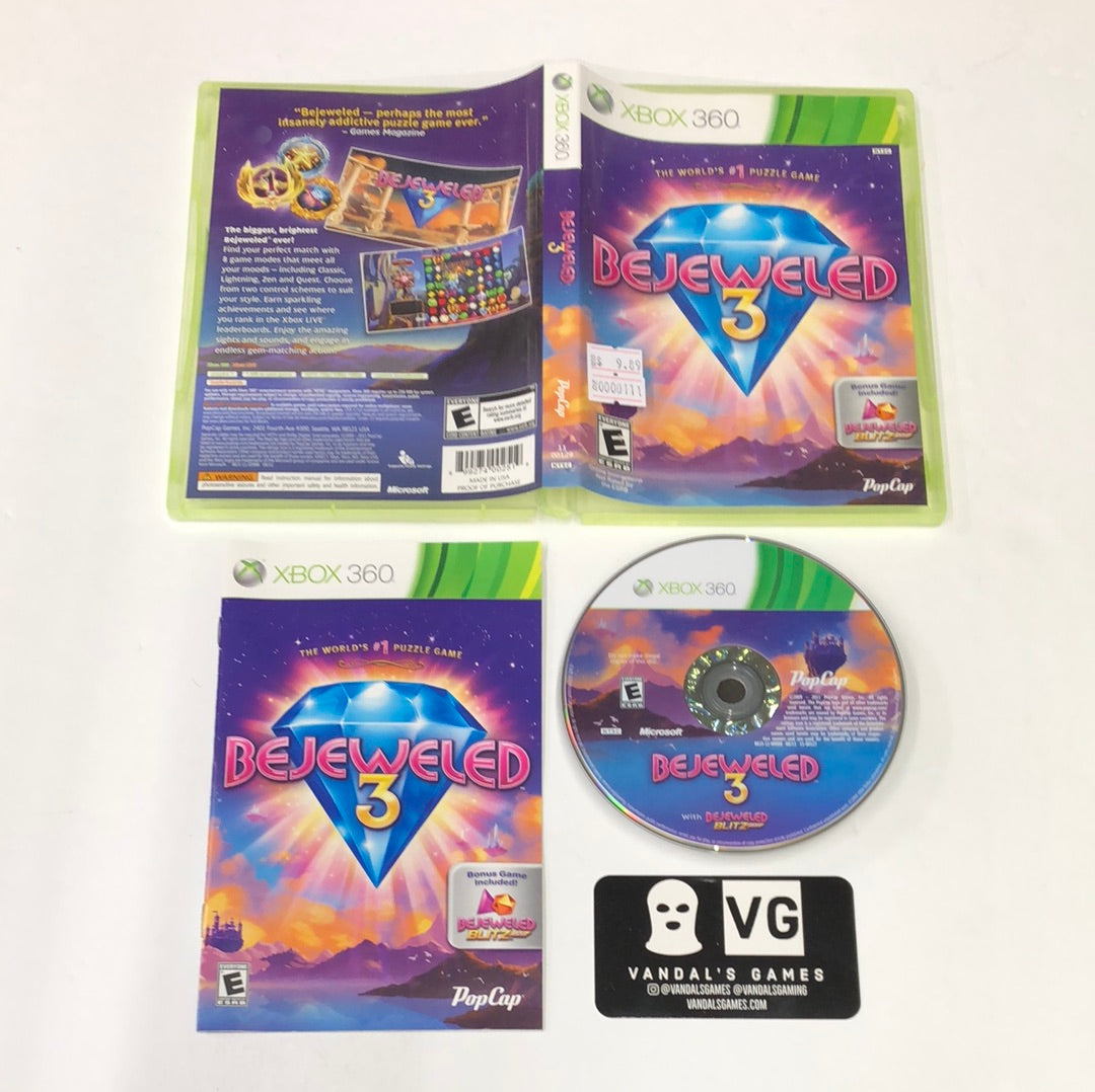Xbox 360 - Bejeweled 3 Microsoft Xbox 360 Complete #111