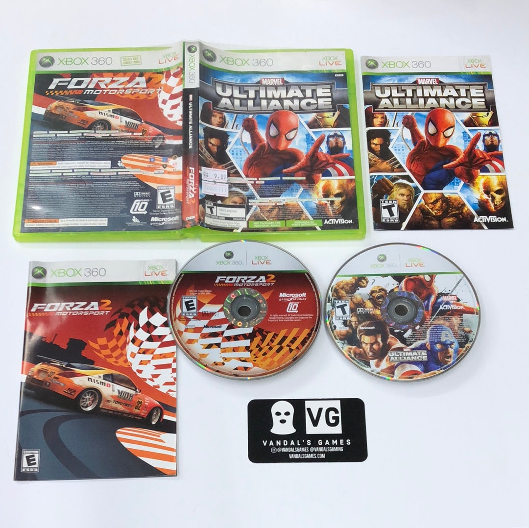 Xbox 360 - Marvel Ultimate Alliance / Forza Motorsports 2 Microsoft Complete #111