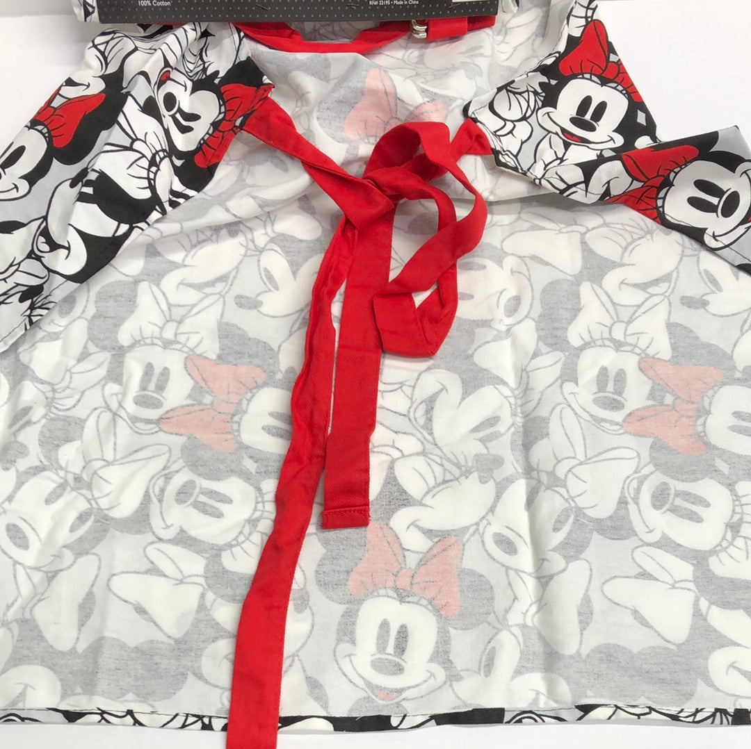 Disney Minnie Mouse Apron Kitchen Houseware Red Bow Brand New #1813