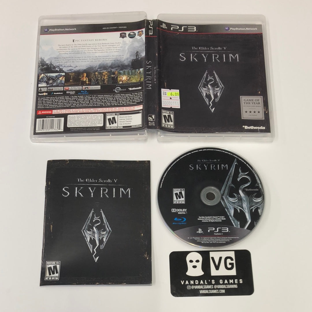 Ps3 - The Elder Scrolls V Skyrim Sony PlayStation 3 Complete #111
