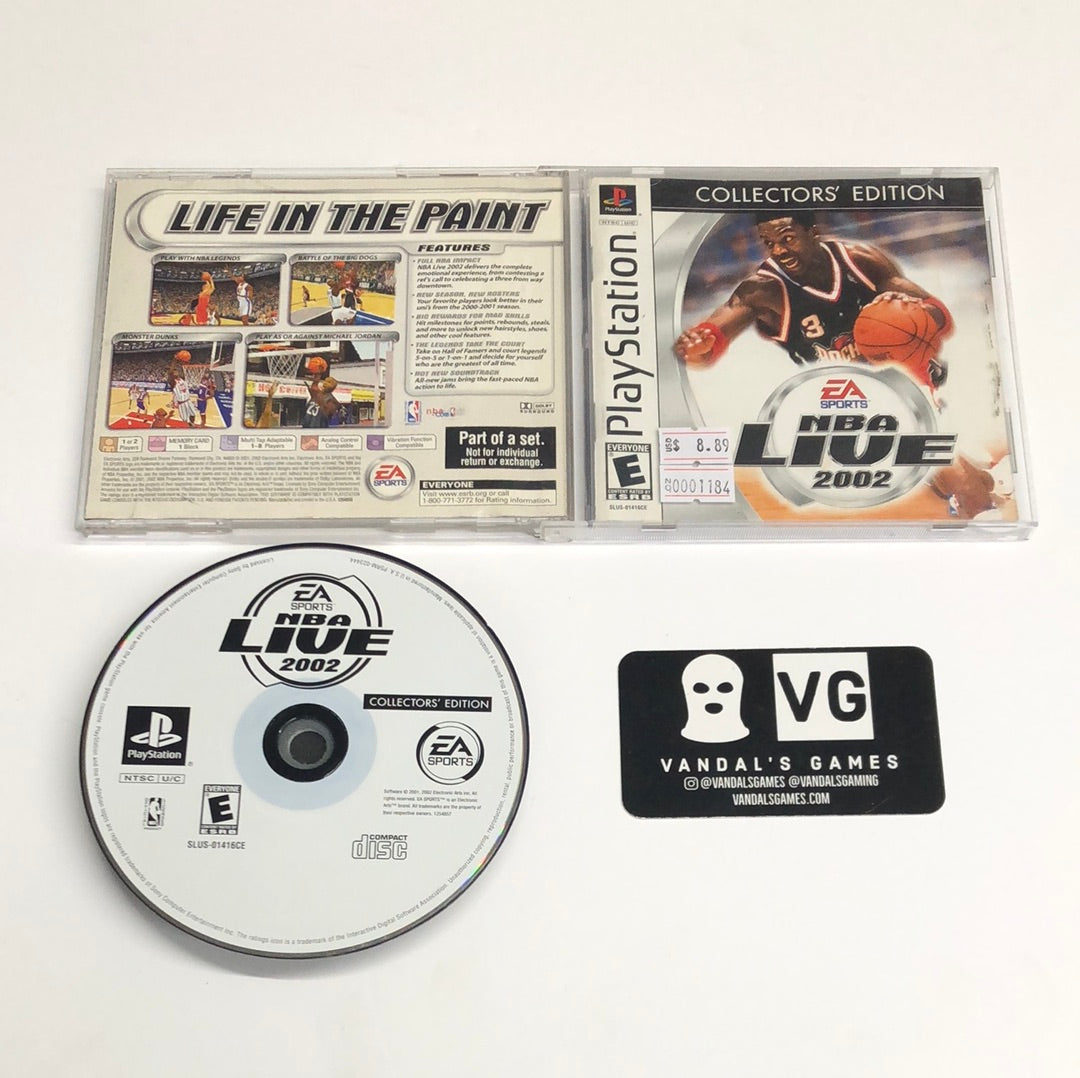 Ps1 - NBA Live 2002 Collector's Edition Sony PlayStation 1 Complete #1184
