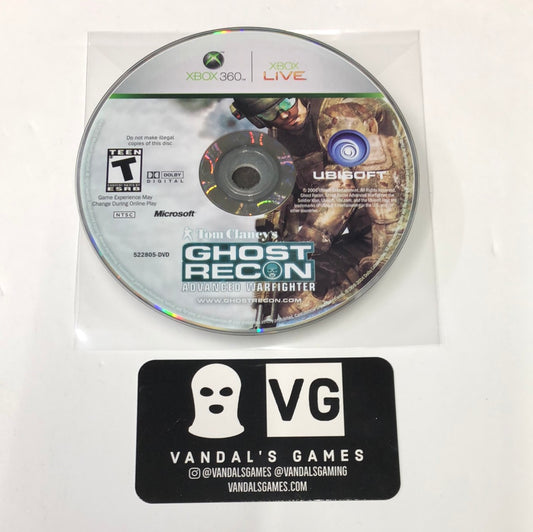 Xbox 360 - Tom Clancy's Ghost Recon Advanced Warfighter Microsoft Disc Only #111