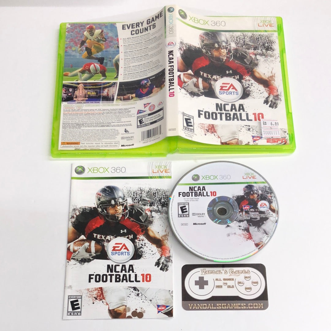 Xbox 360 - NCAA Football 10 Microsoft Xbox 360 Complete #111