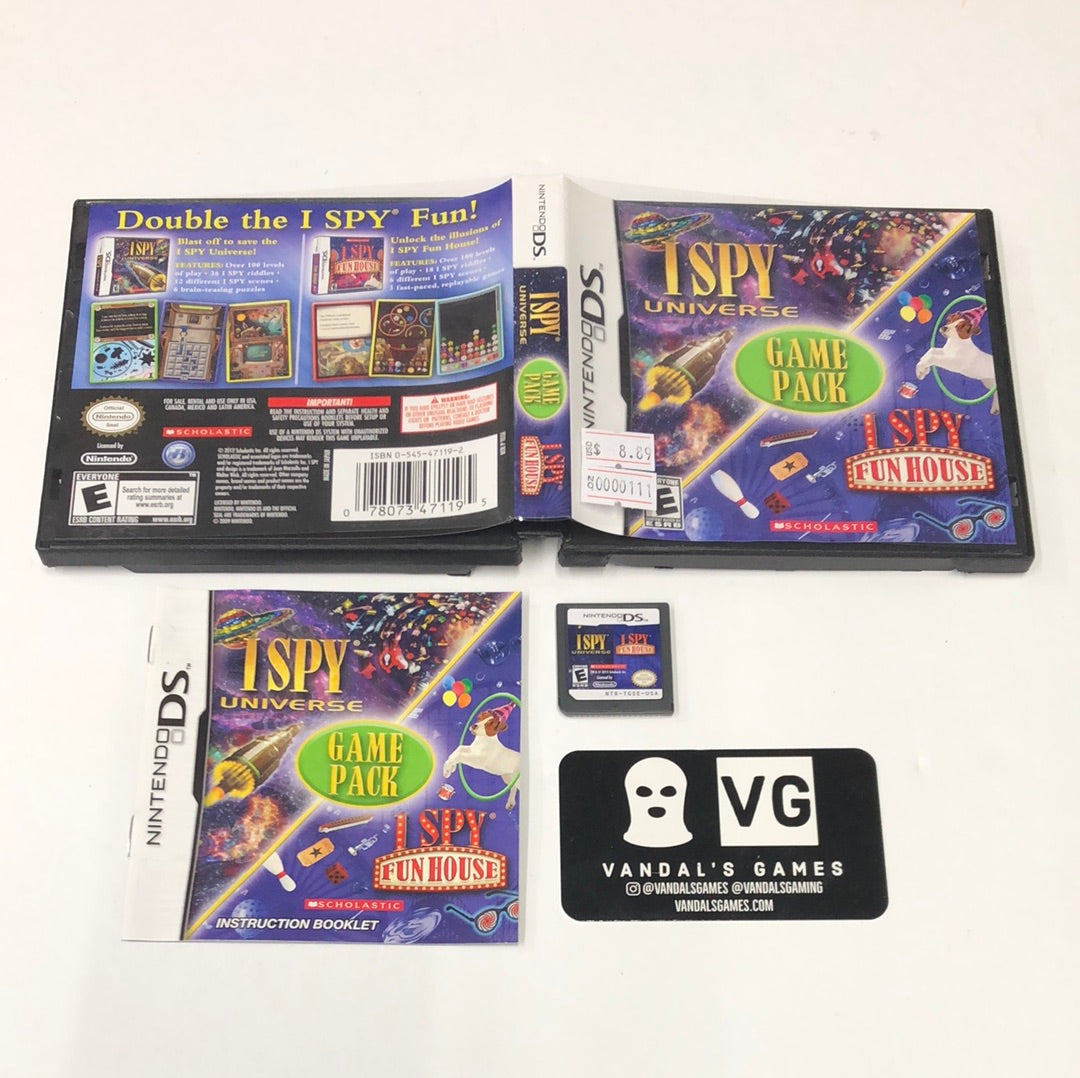 Ds - I Spy Game Pack Universe & Fun House Nintendo Ds Complete #111