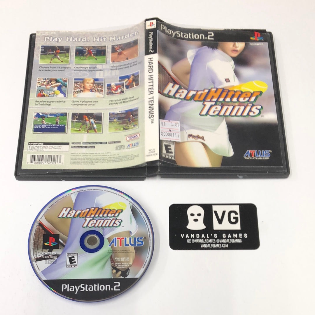 Ps2 - Hard Hitter Tennis Sony PlayStation 2 W/ Case #111