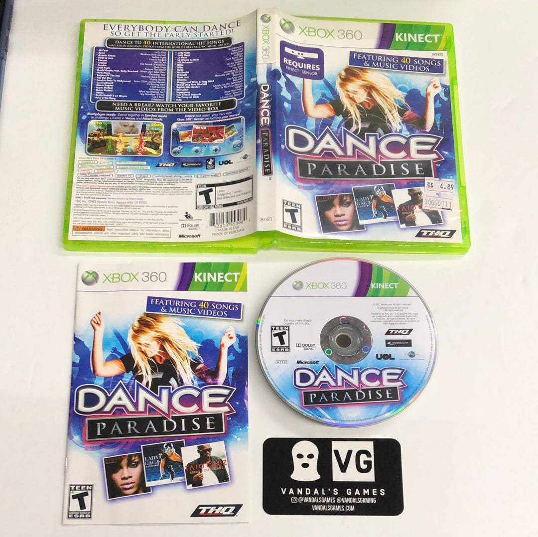 Xbox 360 - Dance Paradise Microsoft Xbox 360 Complete #111