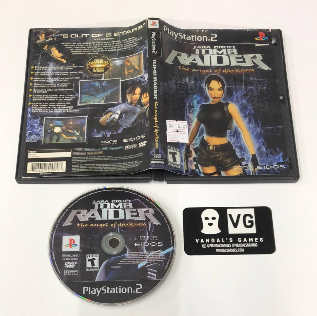 Ps2 - Tomb Raider the Angel of Darkness Sony PlayStation 2 W/ Case #111