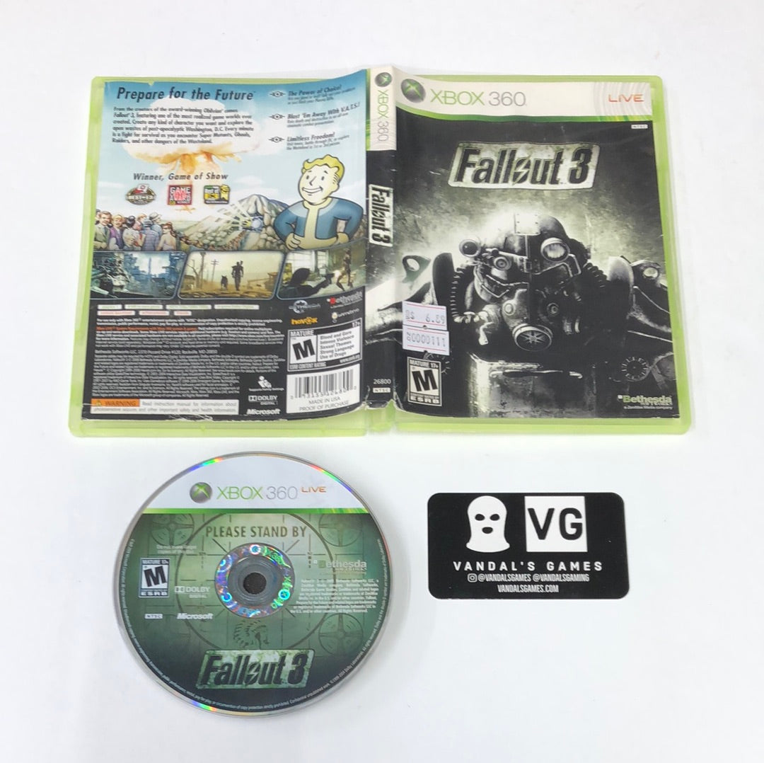 Xbox 360 - Fallout 3 Microsoft Xbox 360 W/ Case #111