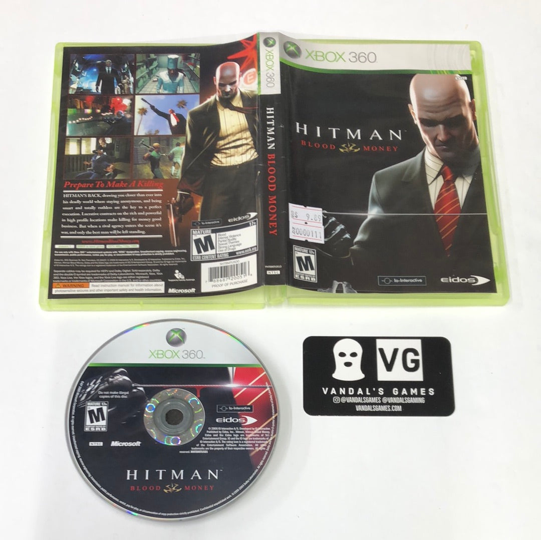 Xbox 360 - Hitman Blood Money Microsoft Xbox 360 W/ Case #111