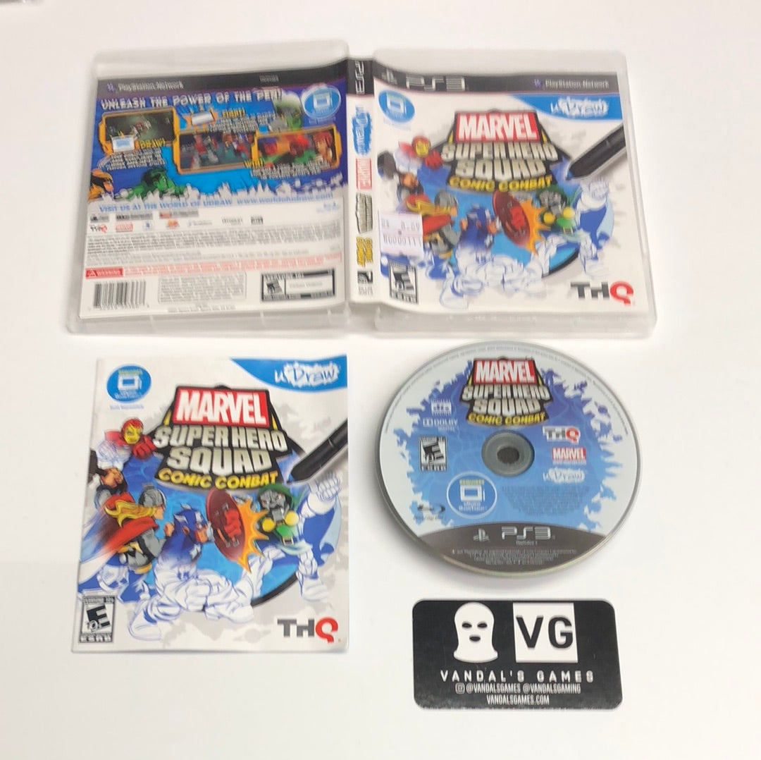 Ps3 - uDraw Marvel Super Hero Squad Comic Combat PlayStation 3 Complete #111
