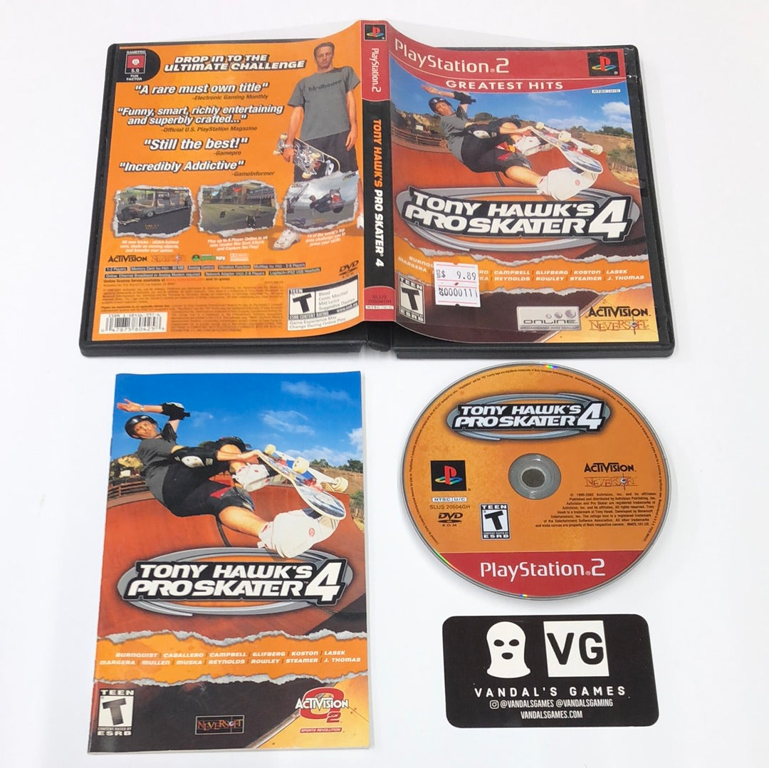 Ps2 - Tony Hawk's Pro Skater 4 Greatest Hits Sony PlayStation 2 Complete #111