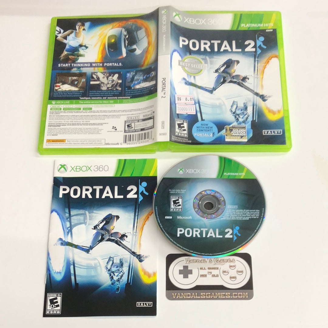 Xbox 360 - Portal 2 Platinum Hits Microsoft Xbox 360 Complete #111