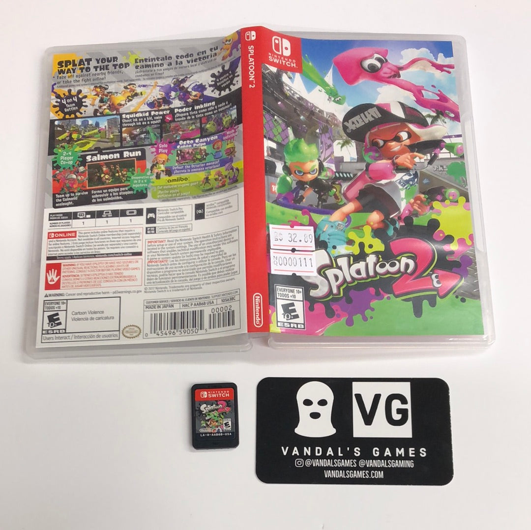 Switch - Splatoon 2 Nintendo Switch W/ Case #111