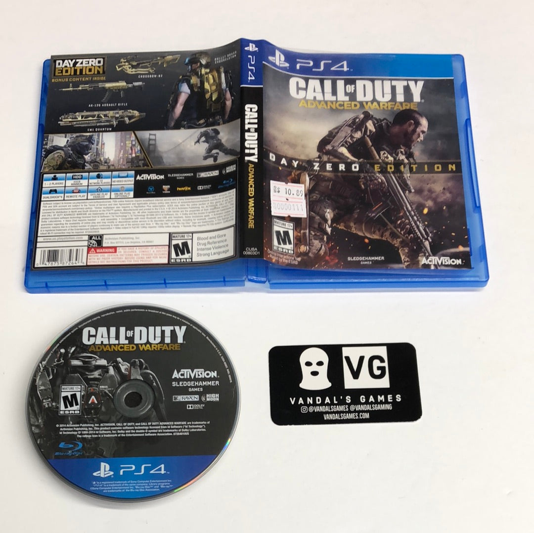 Ps4 - Call of Duty Advance Warfare Day Zero Edition No DLC Sony PlayStation 4 w/ Case #111