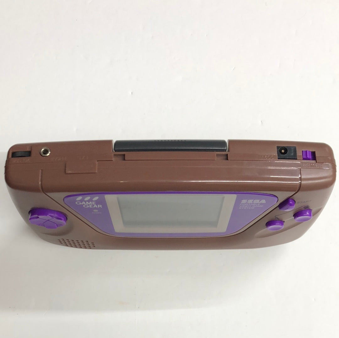 Game Gear - Modded w/ New Screen & Shell Recapped Sega Brown Purple #944