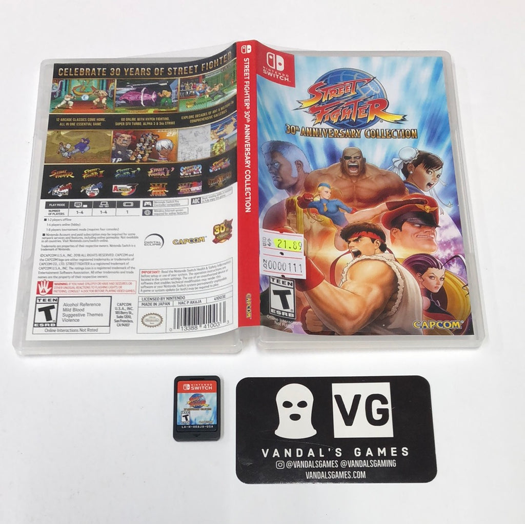 Switch - Street Fighter 30th Anniversary Collection Nintendo With Case –  vandalsgaming