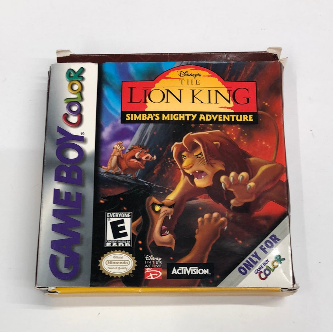GBC - The Lion King Simba's Mighty Adventure Nintendo Gameboy Color Box #1825