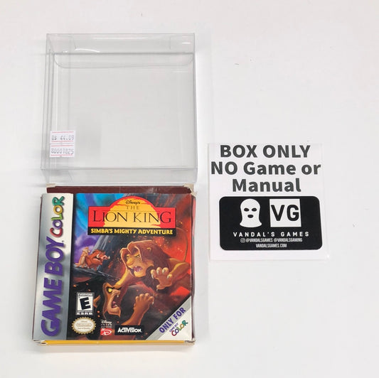 GBC - The Lion King Simba's Mighty Adventure Nintendo Gameboy Color Box #1825