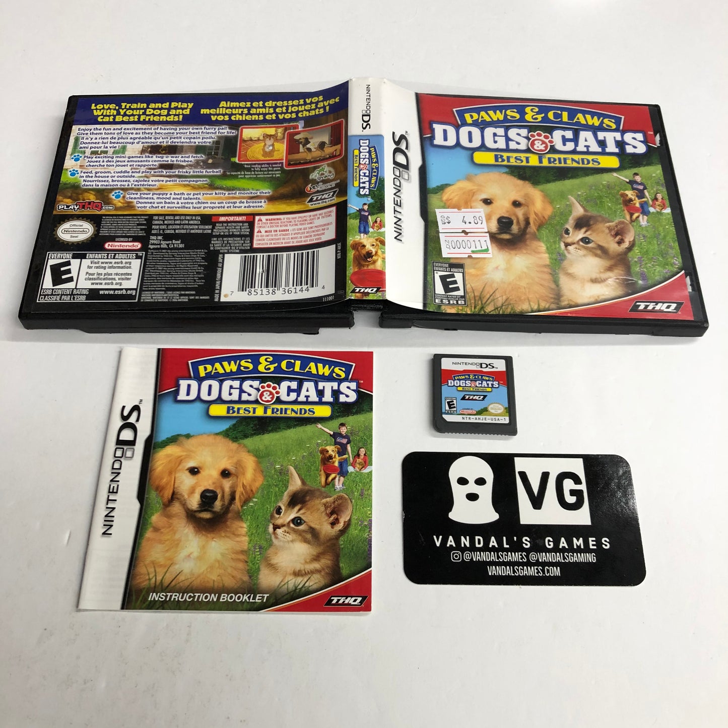 Ds - Paws & Claws Best Friends Nintendo Ds Complete #111
