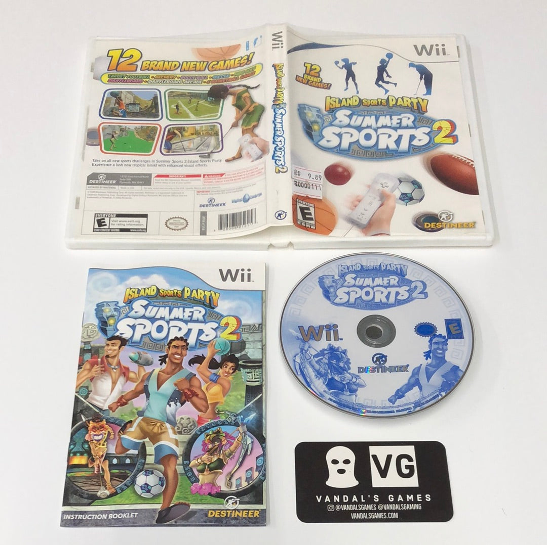 Wii - Island Sports Party Summer Sports 2 Nintendo Wii Complete #111