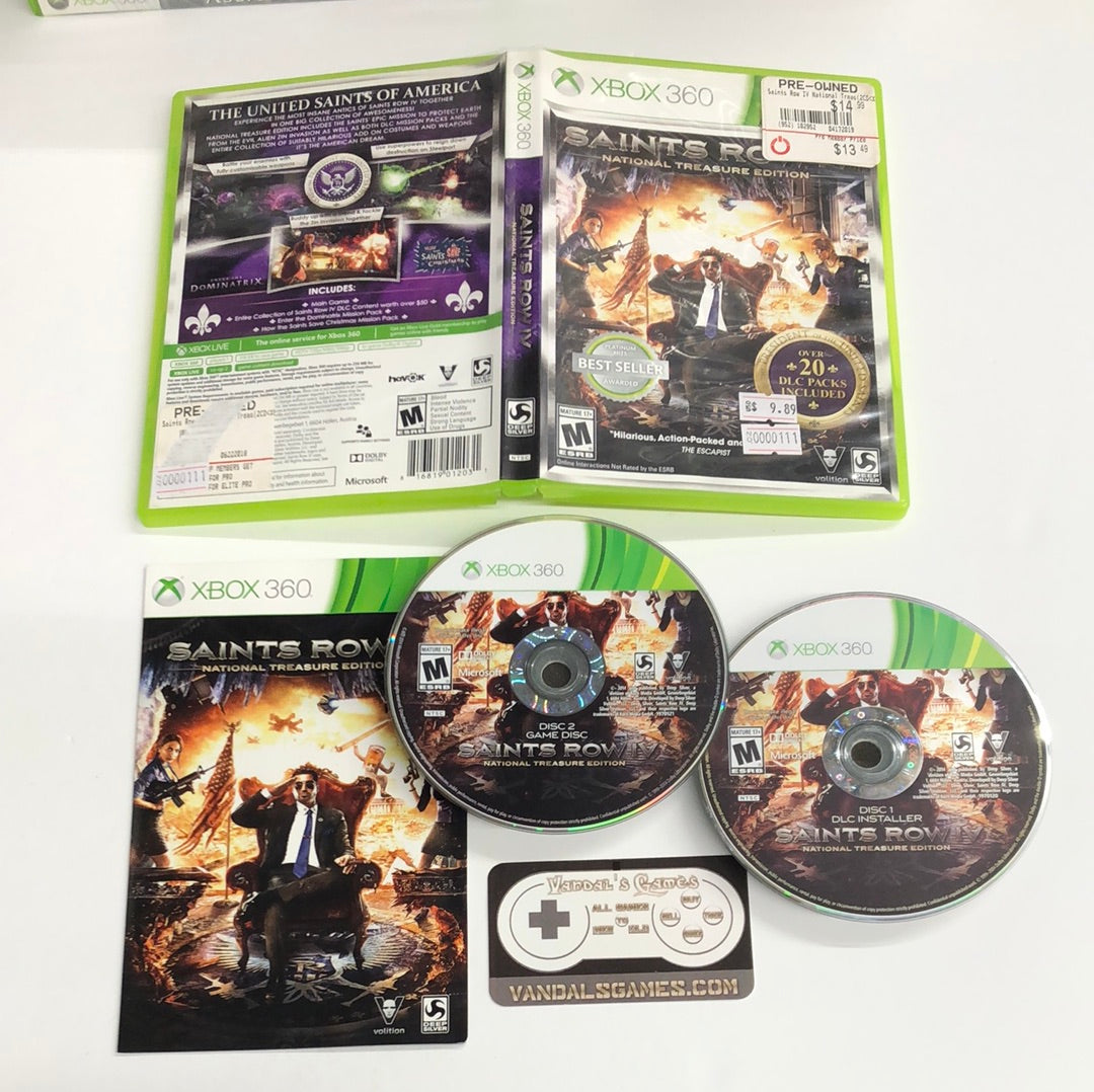 Xbox 360 - Saints Row IV National Treasure Edition Microsoft Xbox 360 Complete #111