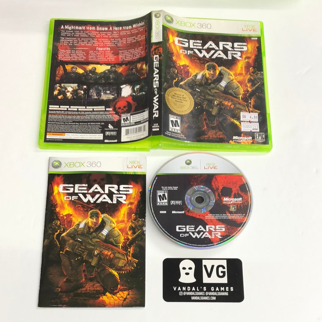 Xbox 360 - Gears of War (30+ Award Case) Microsoft Xbox 360 Complete #111