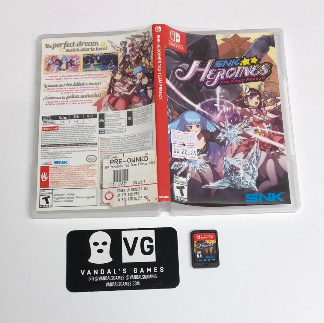 Switch - SNK Heroines Tag Team Fenzy Nintendo Switch W/ Case #111