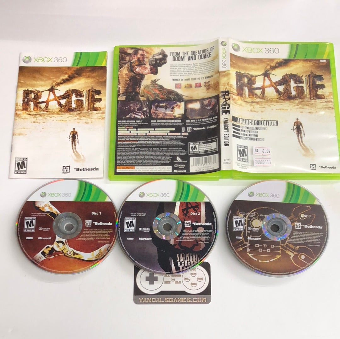 Xbox 360 - Rage Microsoft Xbox 360 Complete #111