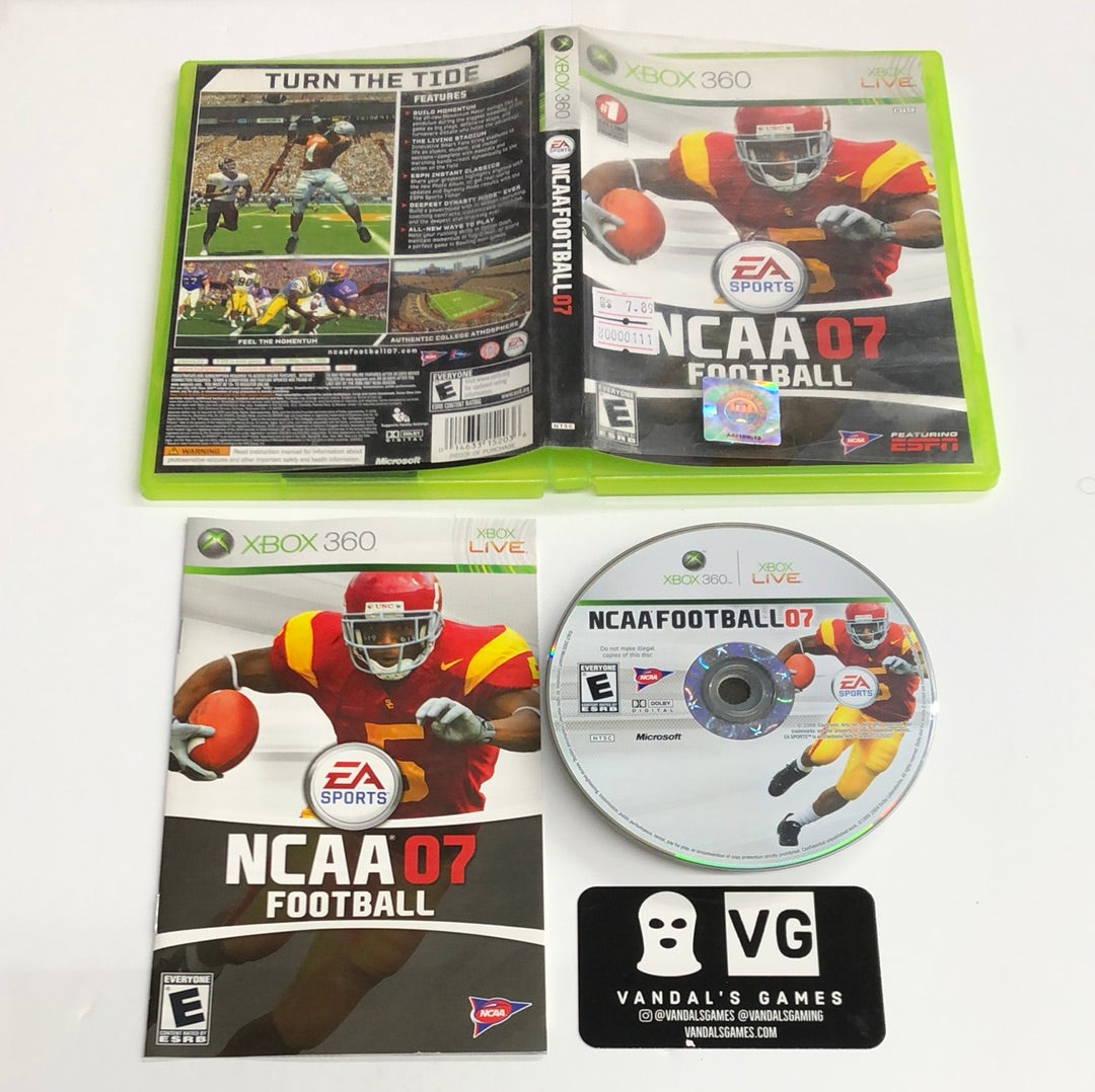 Xbox 360 - NCAA Football 07 Microsoft Xbox 360 Complete #111