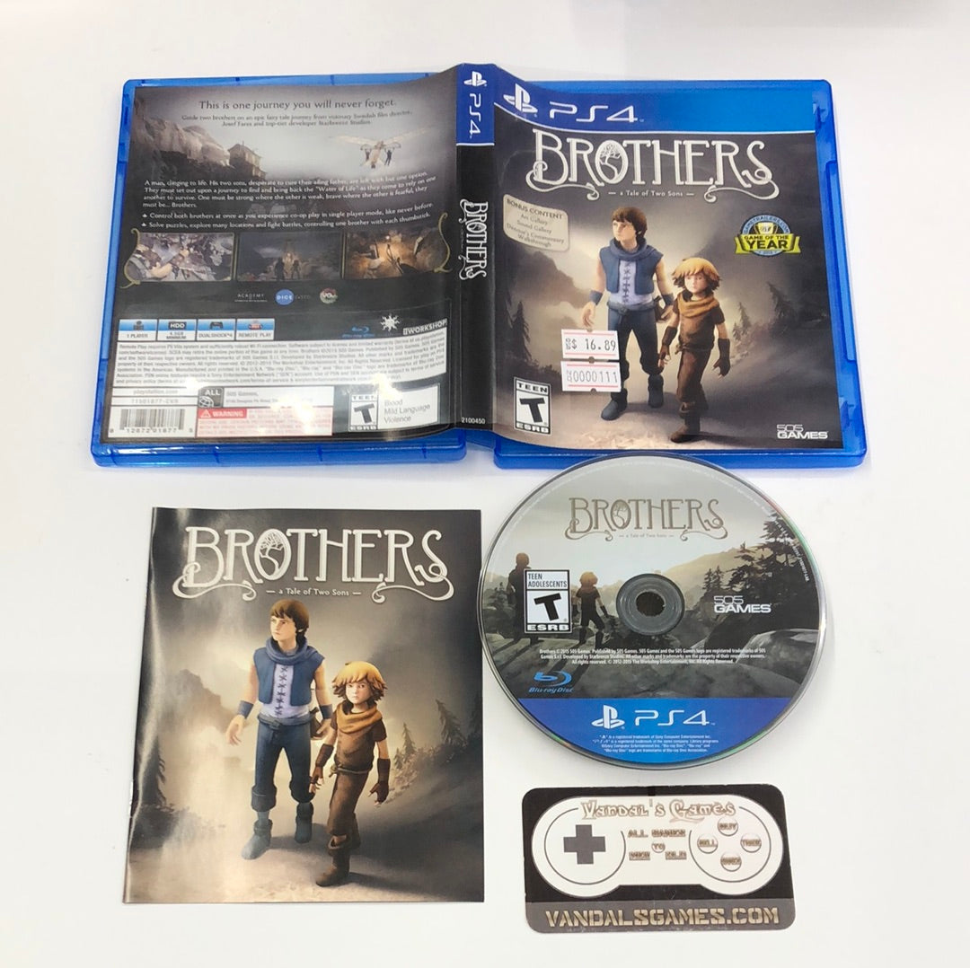 Ps4 - Brothers A Tale of Two Sons Sony PlayStation 4 Complete #111